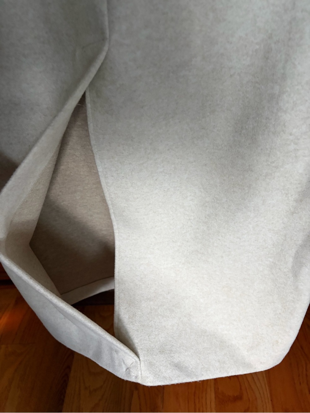 Classic Cream Pencil Skirt - Women's Tailored Maxi / Size Small - Picture 5 of 8